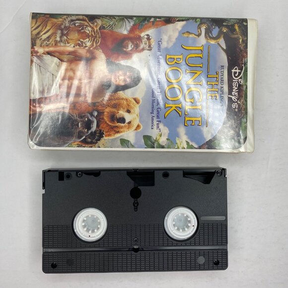 Vintage 1994 Disney's Rudyard Kipling's The Jungle Book VHS Tape Clamshell CAse - Picture 6 of 9
